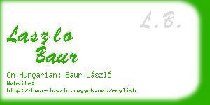 laszlo baur business card