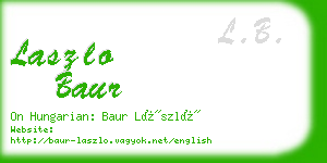 laszlo baur business card